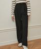 MICANE Classic One-Pleat Wide Slacks Black