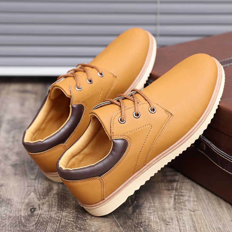 

Мужская повседневная кожаная обувь Four Seasons, нескользящие износостойкие мужские лоферы 44 хаки