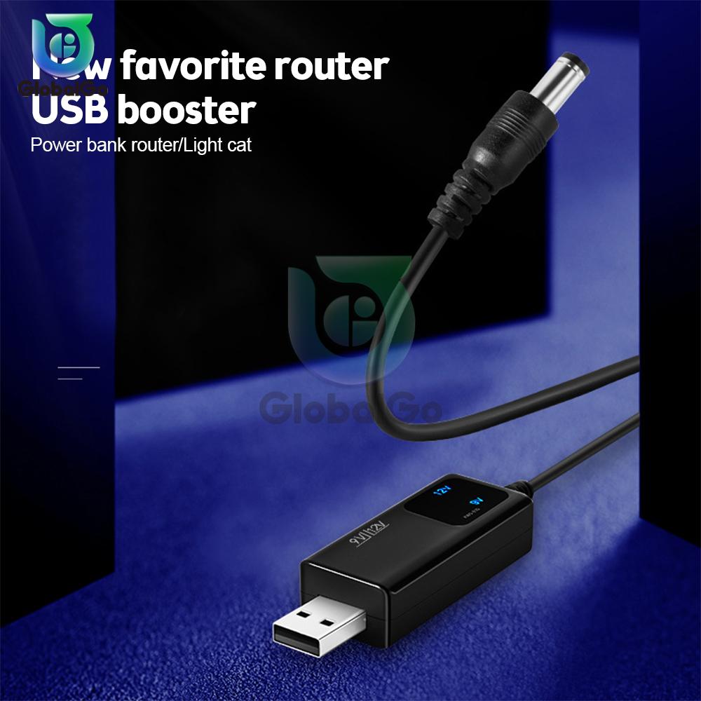 USB Power Boost Line DC 5V To 9V/12V Step UP Module USB Converter Adapter Router Cable 2.1x5.5mm Plug