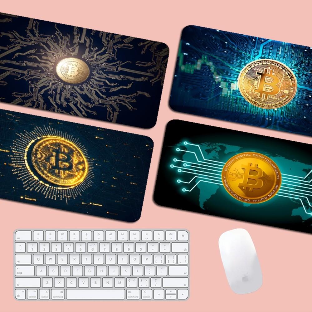 Bitcoin Mousepad Boy Pad Natural Rubber Gaming Mousepad Desk Mat Size For Gameing World Of Tanks CS GO Zelda
