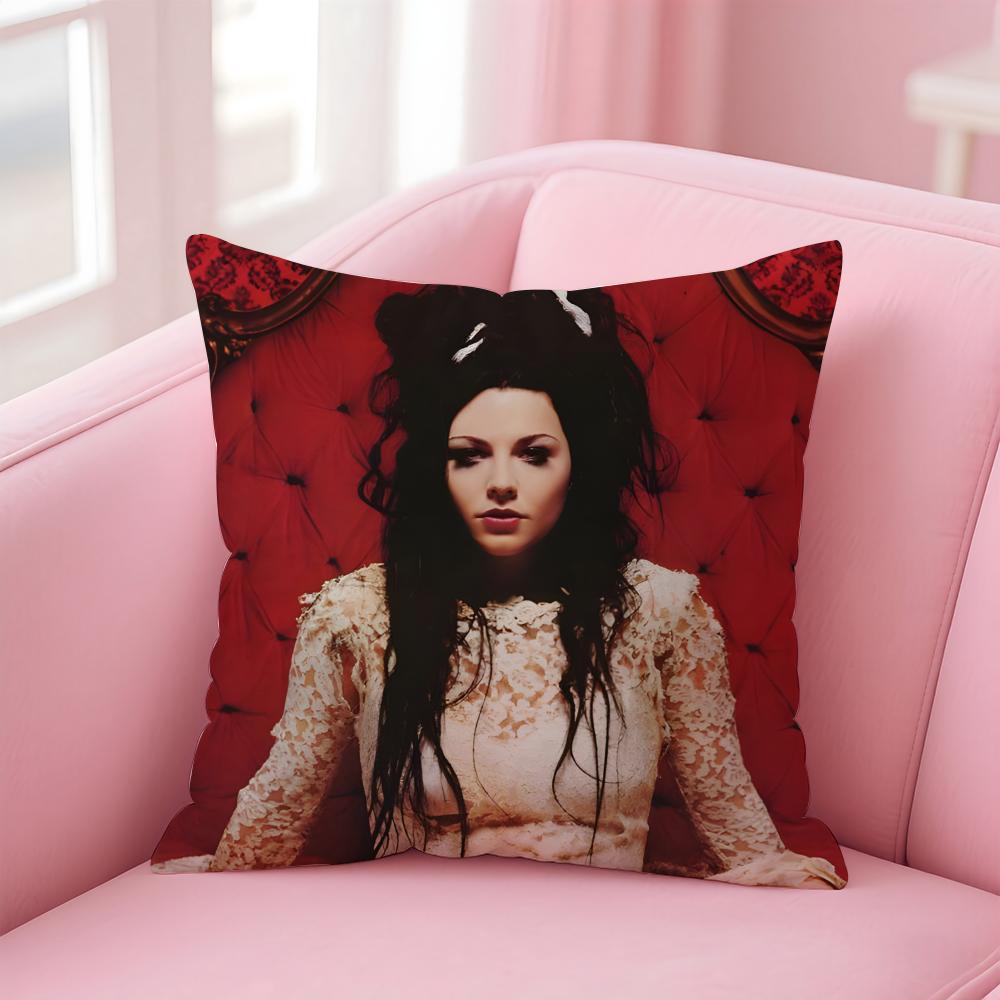 American Sexy Singer Evanescence AAmy Lee Cushion Cover Pillow Case Soft Skin Friendly Fabric Concealed Zipper