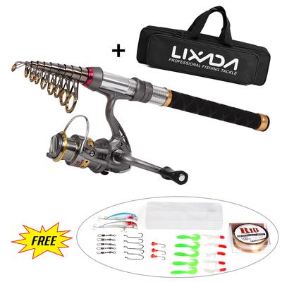 Canna da pesca Mulinello Combo Fibra di carbonio Telescopica Canna da pesca Mulinelli da spinning