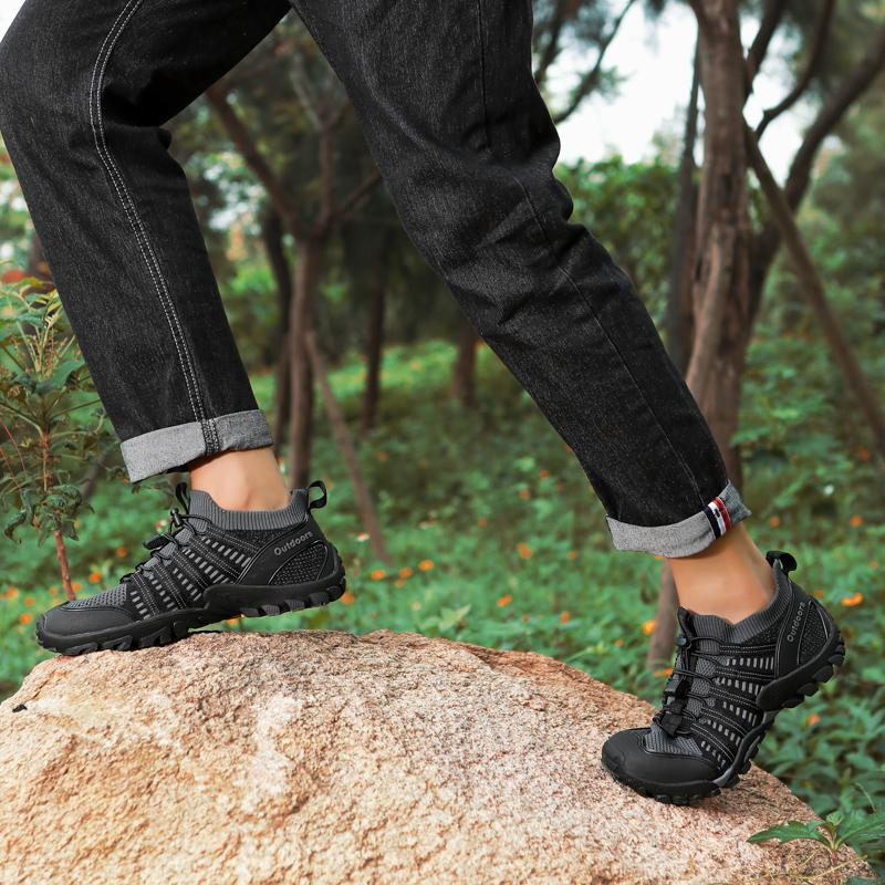 Atmungsaktive Sport-Freizeitschuhe Herren Große Größen 35-46 Abriebfeste Unisex Flusswander-Sneaker Rutschfeste Wander-Camping-Schuhe