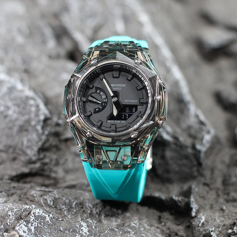 Casio Unisex Liquid Crystal/Analog Dual Display Series Watch GA-2100-1A1(Watch--)