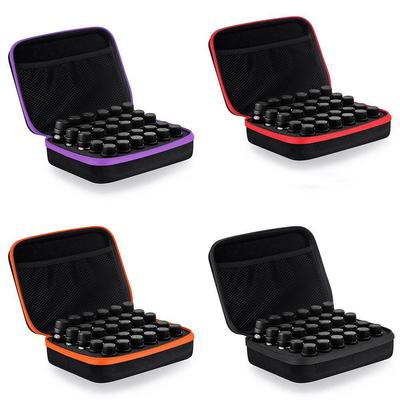 Borsa portaoggetti multicolore per oli essenziali, 30 scomparti, anticaduta e antiurto, adatta per flaconi da 5 ML/10 ML/15 ML.