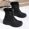 TUINANLE Womens Winter Warm Snow Boots Anti-Slip Faux Fur Lined Ankle Booties Shoes Comfortable Plush Lined Mid Calf Boot for Women