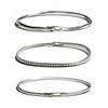 Handmade Sterling Bracelet Couples Trendy Minimalist Hip Hop Stackable Bangle Jewelry Men Women