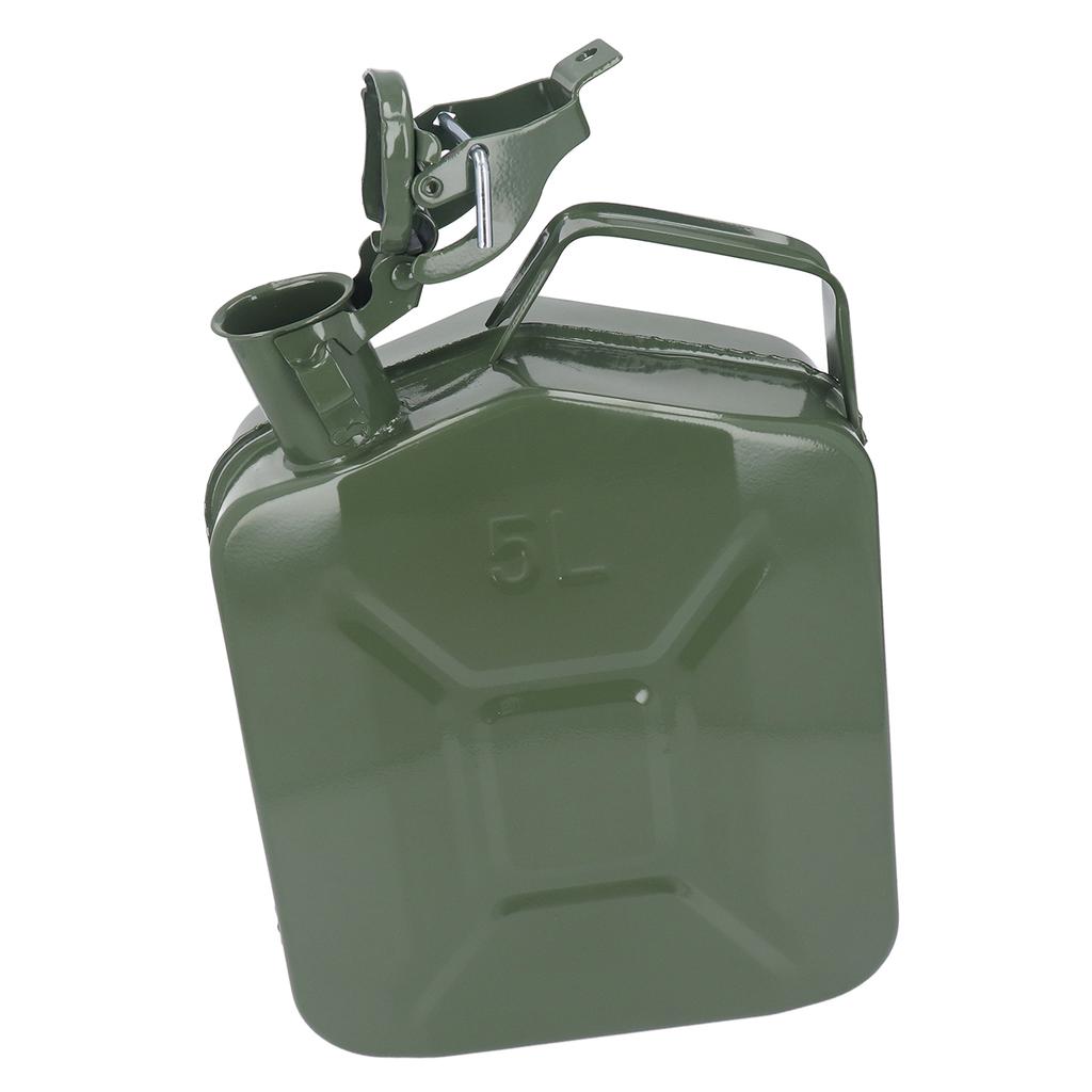 1,3 Gallonen 5L Benzinkanister Verdickter Edelstahl Kraftstofftank Tragekanister mit Tragbar
