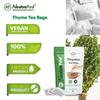 NeutraVed Premium Thyme Leaves - 40 Tea Bags | Thyme Tea Bags In Reusable Zipper Pouch | Fresh, Dust-Free with Distinctive Taste and Aroma | Pack of 1
