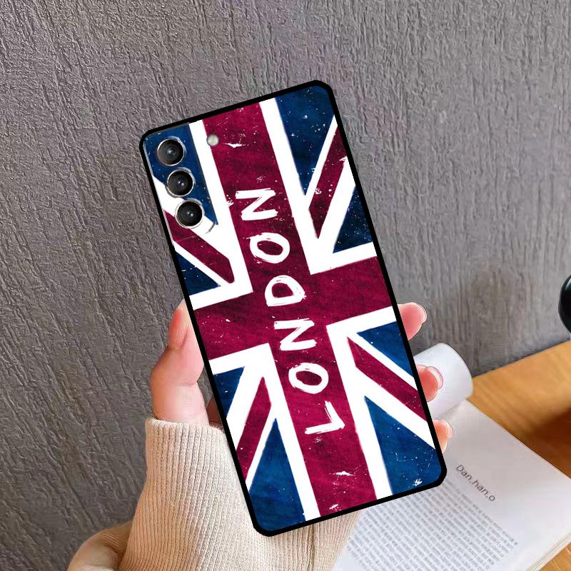 London British Union Jack Phone Case For Samsung Galaxy S25 Ultra S20 S21 S22 S23 S24 Plus S9 S10 S25 FE Back Cover