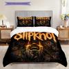 Slipknot Dark Metal Artistry Bedding (1 * duvet cover + 2 * pillowcase, without core) 2D Flat Duvet cover and pillowcase Christmas birthday gift