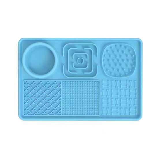 Pet Lick Mat Cats Fun Slow Feeder with Suction Cups Non-Slip Silicone Dog Treat Enrichment Mat