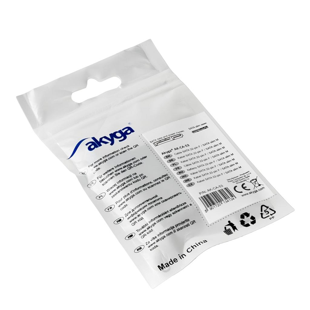 Akyga AK-CA-53 Slim SATA () / SATA (F) Adapter
