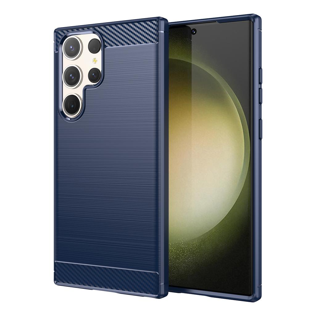 For Samsung Galaxy S23 Ultra Case Samsung S24 S23 S22 S21 Ultra Cover Carbon Funda Soft Silicone Case For Samsung S23 Ultra 5G