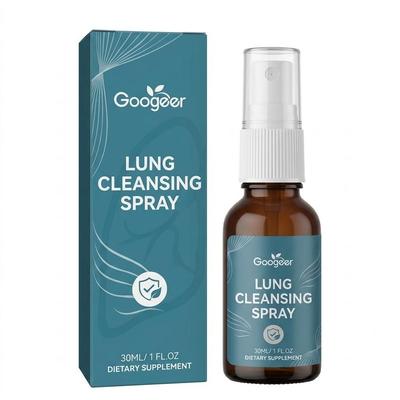 Lungenreinigungsspray, Natürlicher Lungenreinigungsmist, Kraftvolle Lungenunterstützung & Reinigung, Sanft formuliert für Frauen und Männer