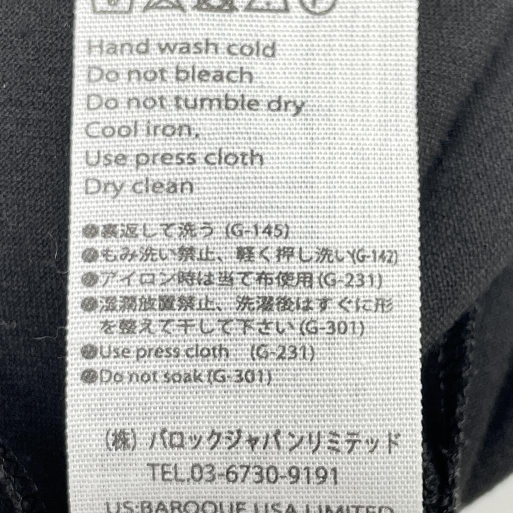 ENFOLD 22AW Black COMBI PULLOVER Double Cross Combi Pullover Shirt Tops 38 blackUsed