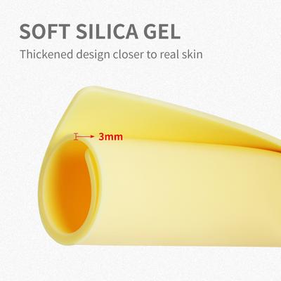 Thick 3MM Tattoo Practice Skin A4 Soft Silicone Double Sides Practice Skin Permanent Makeup Eyebrow Training Skin Tattoo