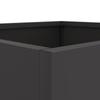 Plant Pot Black 32x29x75 Cm Steel
