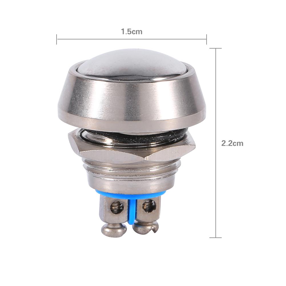 12 mm momentary pressure with metal dome on top