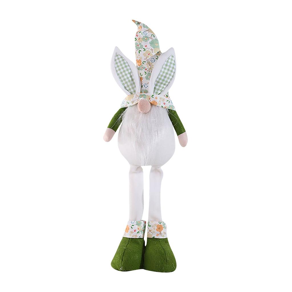 Easter Colorful Dwarf Doll Home Decoration Supplies Long-legged Bunny Easter Ornaments
