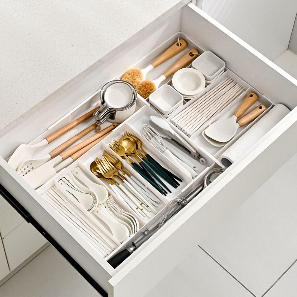 Stationery Storage Kitchen Drawer Organizer Scalable Expandable Utensil Tray Chopsticks