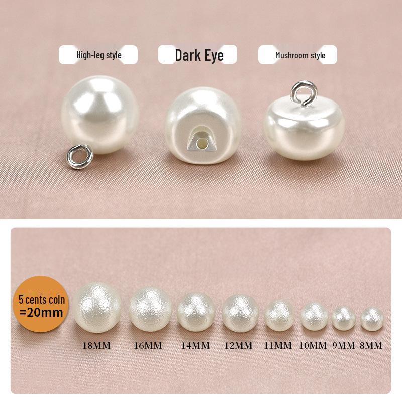 Perle Runder Knopf: Damenpullover, Chiffonblusen, Dekorative Accessoires, Kinderkleidung, Pilzdesign