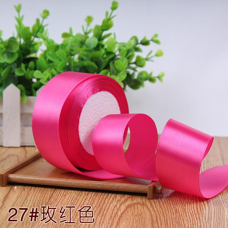 

25yards 6/10/15/ 20/25/40/50mm Satin Ribbons DIY Artificial Silk Roses Crafts Supplies Sewing Accessories Scrapbooking Material 6mm ярко-розовый