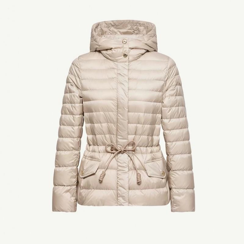 Womens Lightweight Hooded Goose Down Jacket Slim Fit Mid-Length Puffer Coat Winter Daily Wear