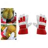 Cowhide Leather Gardening Gloves Heat Resistant Flame Retardant Welding Gloves Palm Reinforced Thorn-proof Welding