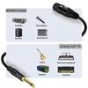 DREMAKE XLR to 6.35mm Microphone Cable 3FT XLR 3-Pin to 1/4 Inch Mono TS Male to Female Unbalanced Audio Cord for Microphone Mixer Guitar Amplifier