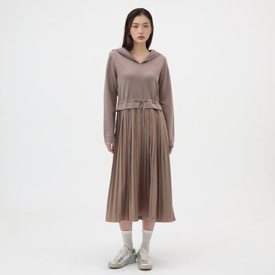 Rap Sailor Collar Contrast Pleated Knit Dress Ar1Wo220