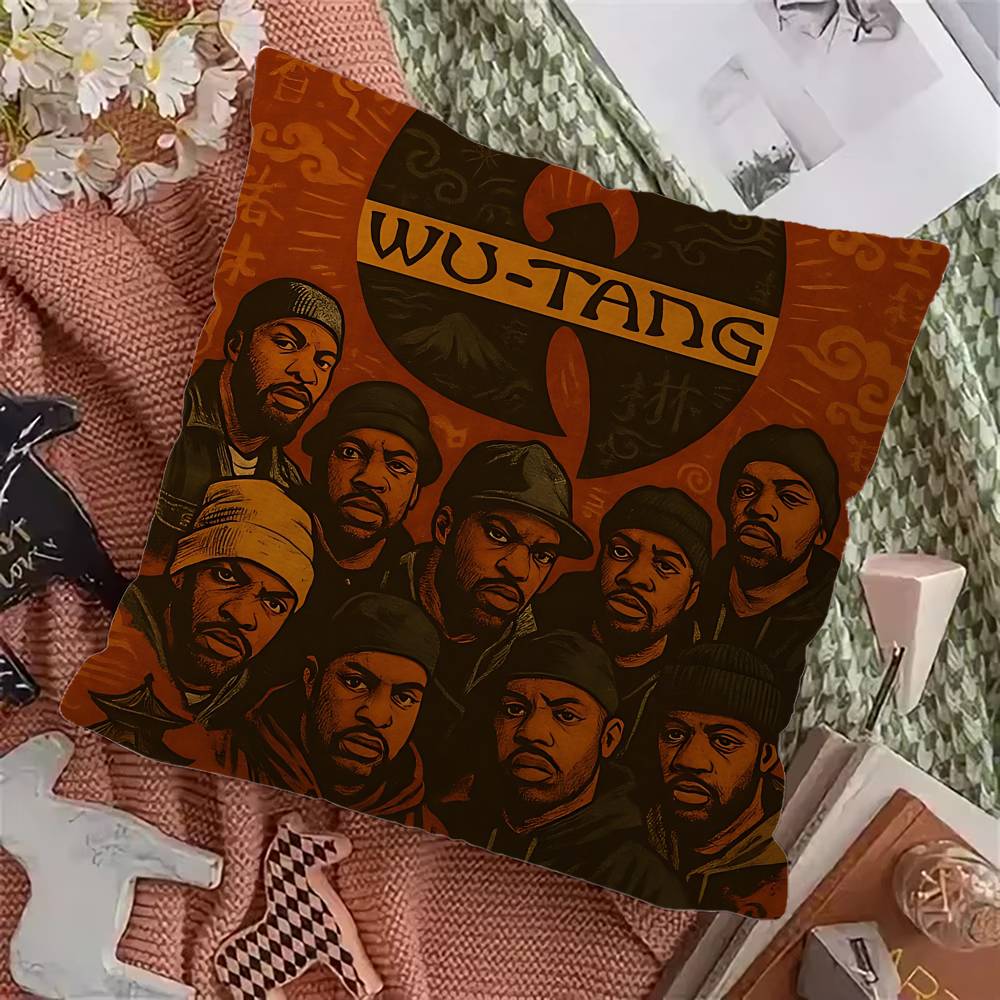 Popular Rap Group W-wu T-tang Personalized Pillow Dust Cover Bedroom Kids Party Decoration Pillowcase Birthday Children Gift