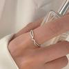 Retro Heavy Industry S plain ring, non-fading opening adjustable index finger ring