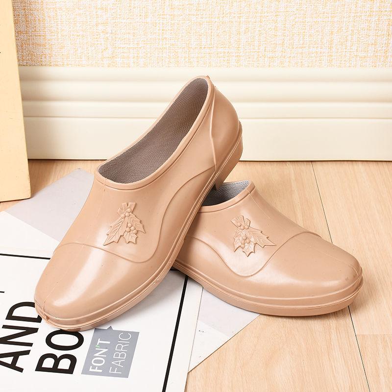 Rain Boots Women Waterproof Ankle Rubber Shoes Woman Working Garden Galoshes Comfort Water Shoes Botas De Agua Mujer Lluvia
