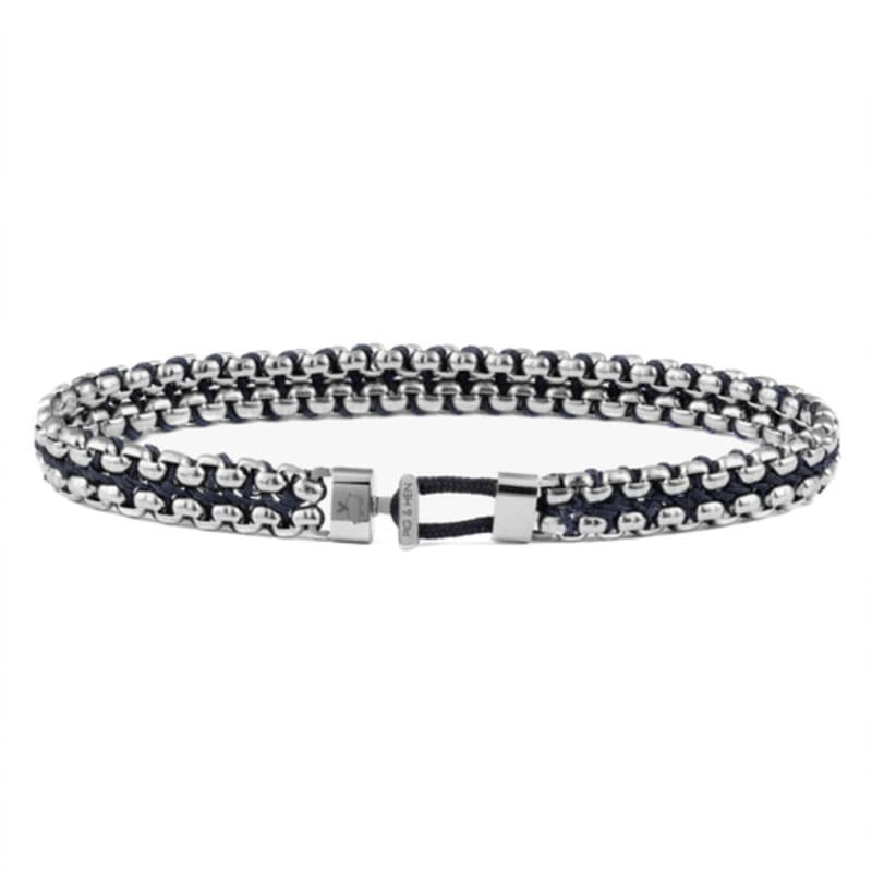 

PIG & HEN Catena Venetian 7 Bracelet - Navy X Silver M