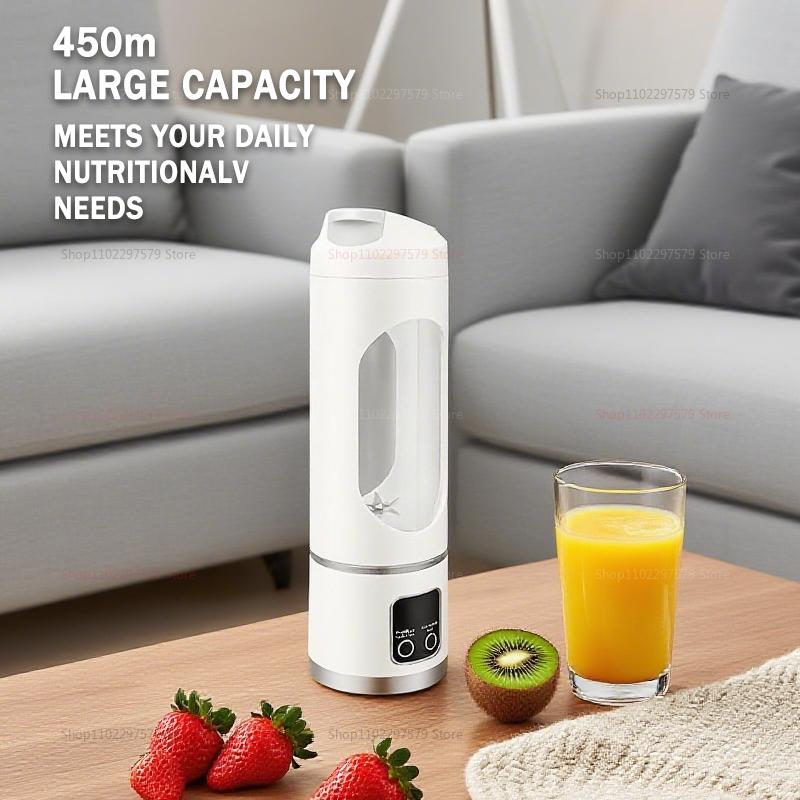 Portable Electric Blender Juice Maker USB Rechargeable Smoothie Milkshake Blender For Fresh Fruit Orange Yogurt Camping Workout