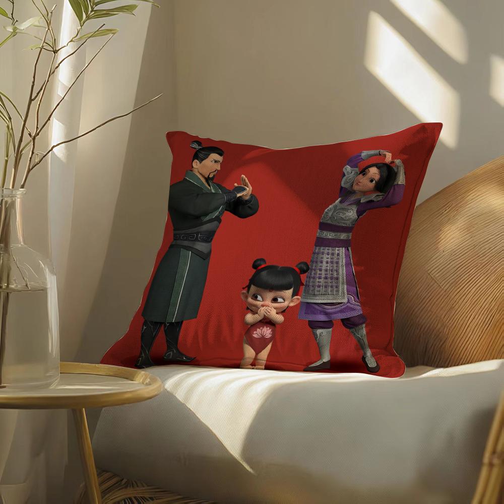 Newnezhaaobingstuffed Pillow Case Pillowcase, Double-Sided Printed, Sofa Cushion, Bedroom Headboard