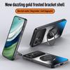 EUCAGR For Tecno Spark 40 40C AG Frosted Soft TPU+PC Matte Stand Back Cover For Tecno Spark40C Phone Cases Protector Coque