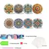 12PCS DIY Diamond Painting Greeting Card Set Xmas Designs Rhinestone Diamond Art Mosaic Postcards Congratulations Cards & Gifts