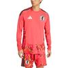 Adidas Japan 26 Home Goalkeeper Jersey Long Sleeve Semi Lucid Red Men Tops KA9649