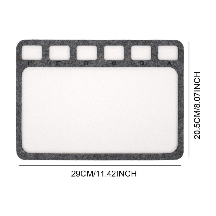 3/4 Piece Portable Jewelry Making Kit Felt Bead Tray Metal Scoops 6 Compartments Bead Craft Mat For Craft Organization