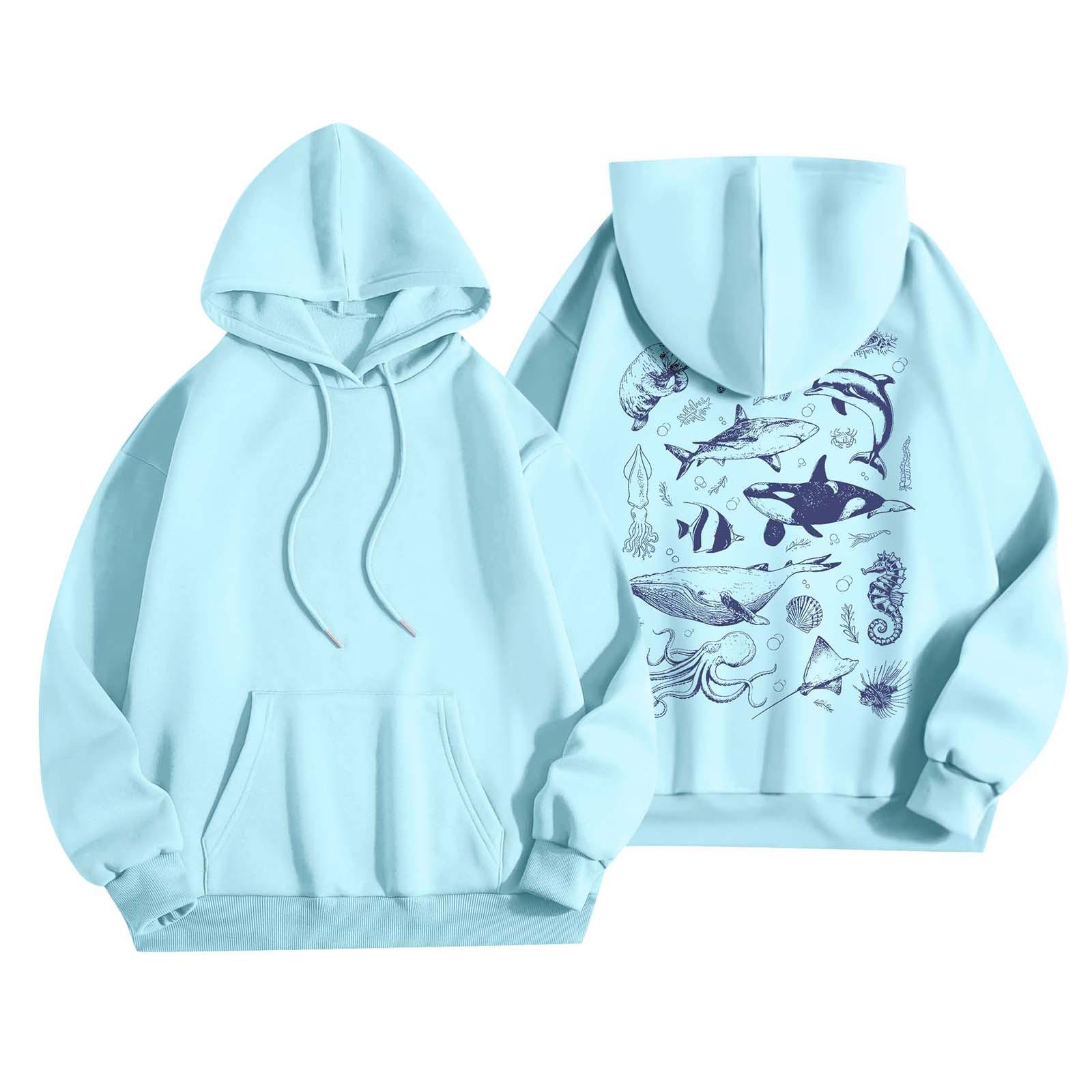 

Женская мода, женский легкий пуловер с длинными рукавами и карманами, толстовка с капюшоном в стиле консервативного стиля XXL