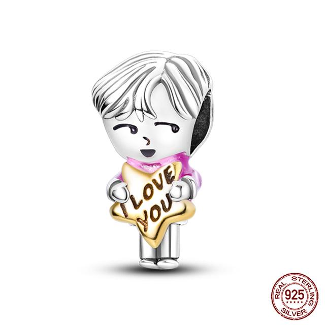 Moda 925 Prata Esterlina Bolsa Bagagem Charms Contas Fit Fasion 925 Pulseiras Finas Aniversário DIY Jóias Fazendo