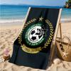 Maccabi Football Club Printed Microfiber Beach Towel, Soft And Absorbent, Quick-Dry, Ideal for Summer Travel, Beach Essential, Swimming Pool