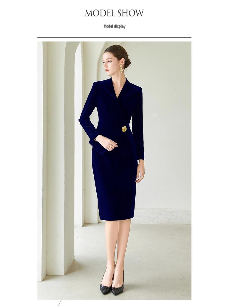 Velvet Goddess Professional Women's Slimming Skirt Suit