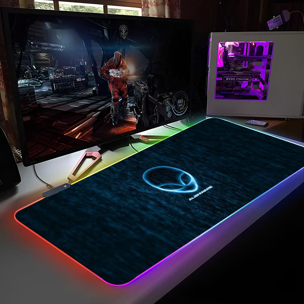 Alienware Mouse Pad RGB Backlit Mouse Pad Laptop Mouse Pad Laptop Gamer Computer Desk Gaming Accessories
