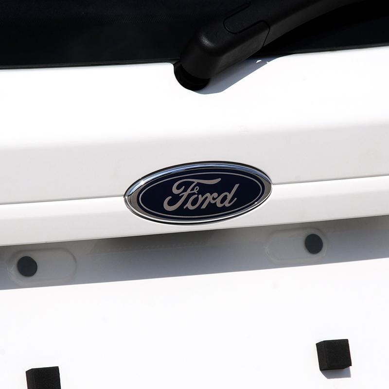 17.5cm 22.5cm ABS Car Front Rear Badge Emblem Replacement For Ford Edge Ranger Roush Focus Fusion Mondeo Kuga Tuning Accessory CVU1