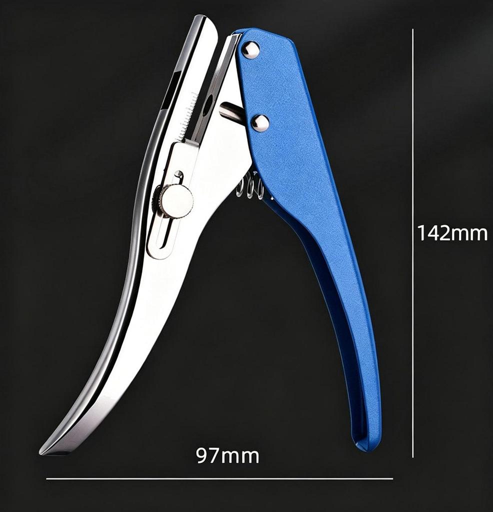 Adjustable 3-7mm Round Hole Punch Pliers for Loose-Leaf Binders