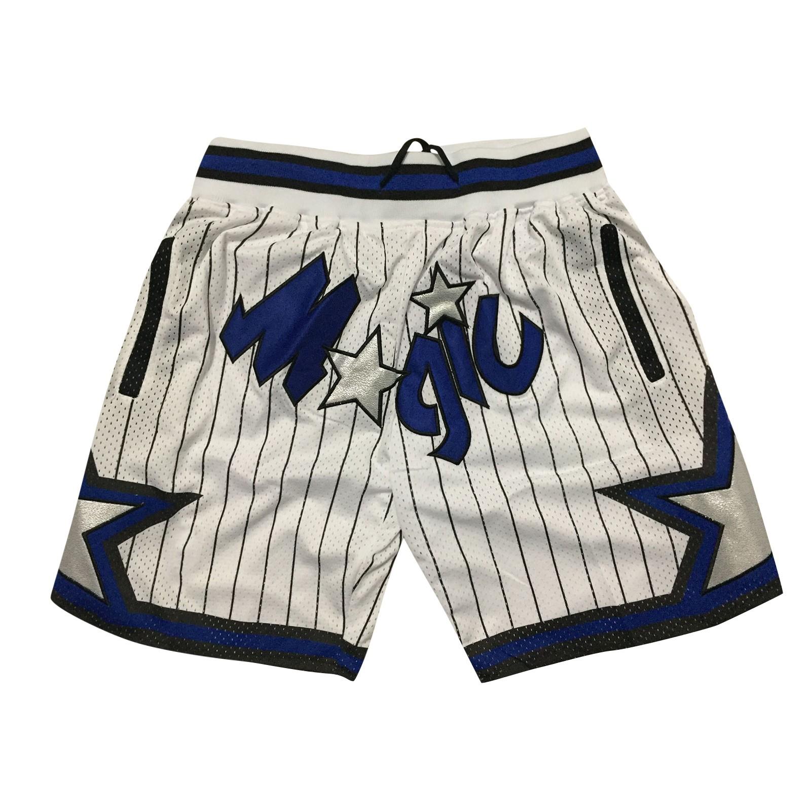 

Укороченные баскетбольные шорты Magics с вышивкой и шнурком в стиле ретро, ​​тренировочные шорты XL белый