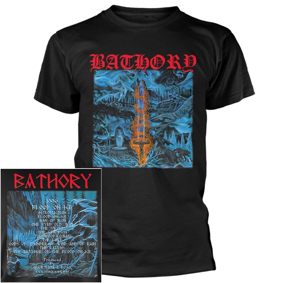 26 Bathory Blood On Ice Shirt S-3XL Black Metal Tshirt Official T-Shirt New Unisex T-Shirt L